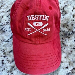 Red Destin Baseball Cap Royal Resortwear 100% cotton